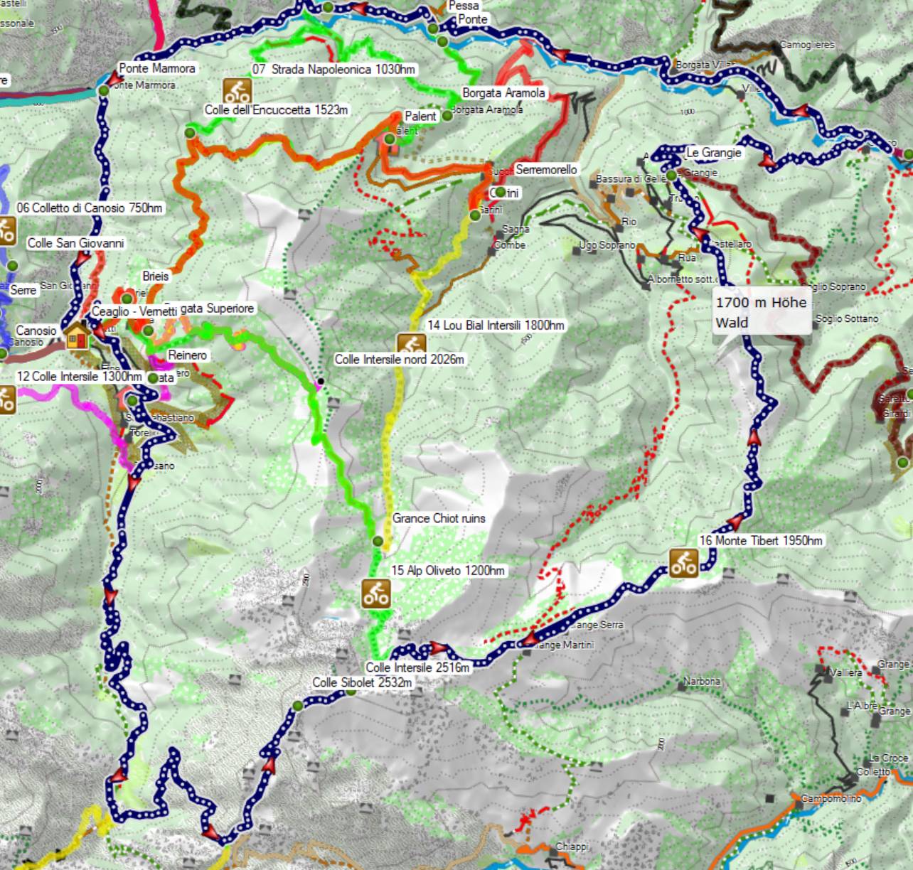16 Monte Tibert 1950hm, 56km