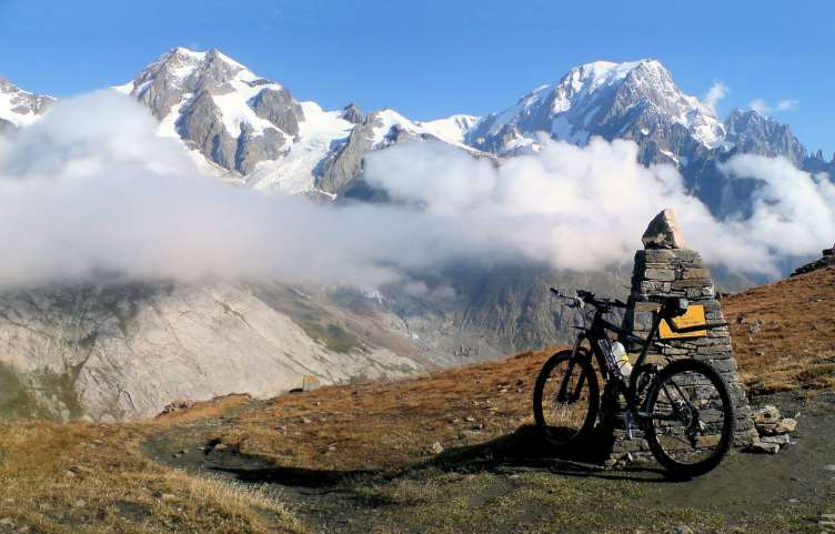 Blick auf den Mount Blanc